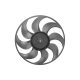 Black radiator fan