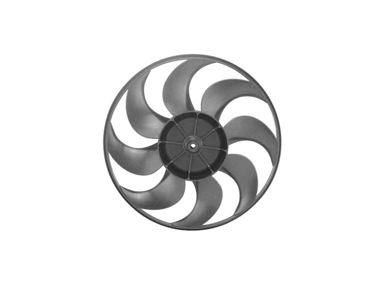 Black radiator fan