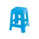 Blue plastic chair stool