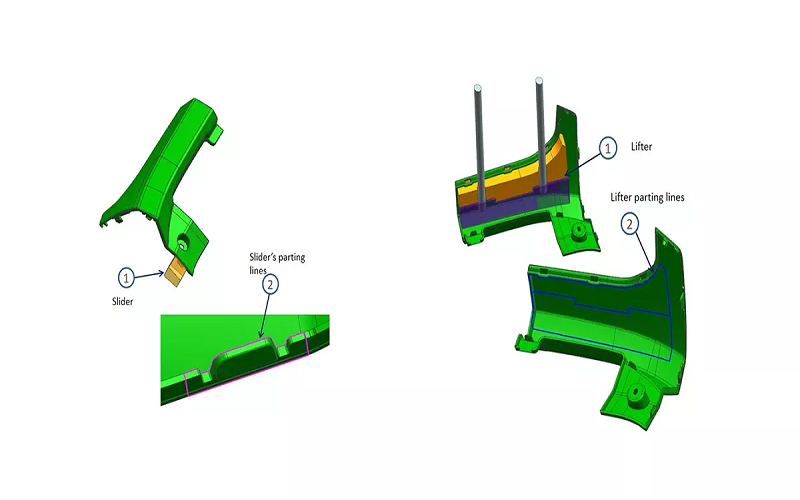 Injection Molding Lifter and Slider