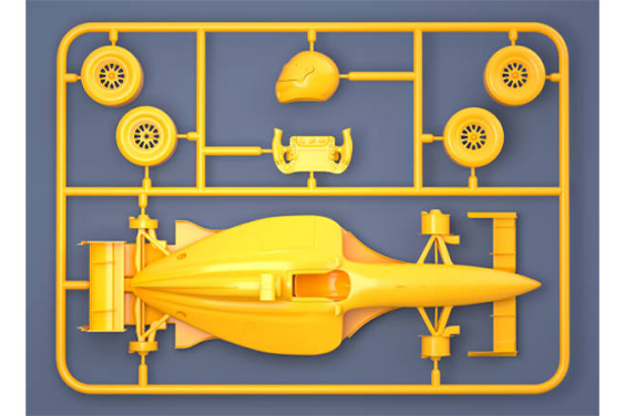 Vector illustration of a plastic model kit