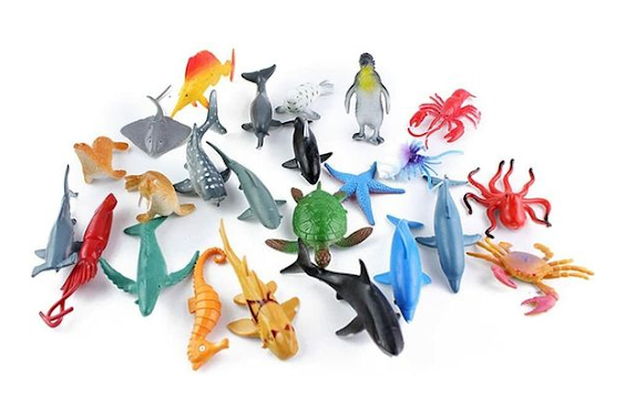 Durable-plastic-sea-animal-bath-pool-toys