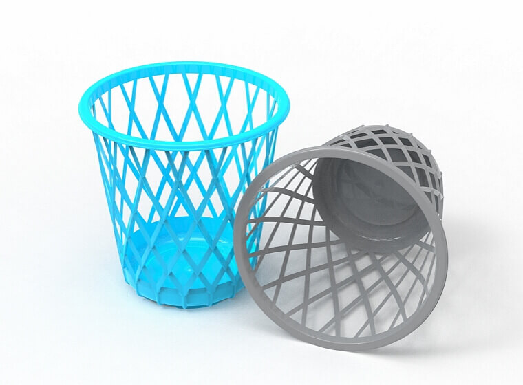 How to make the plastic basket mould