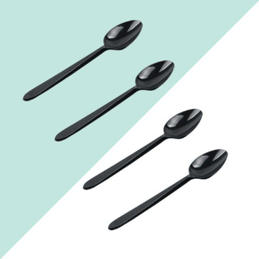 Black plastic utensils