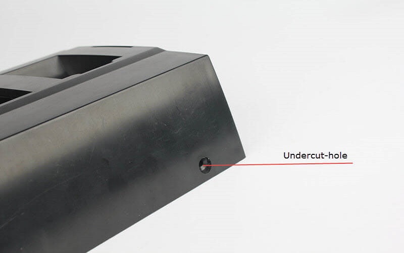 undercut-hole