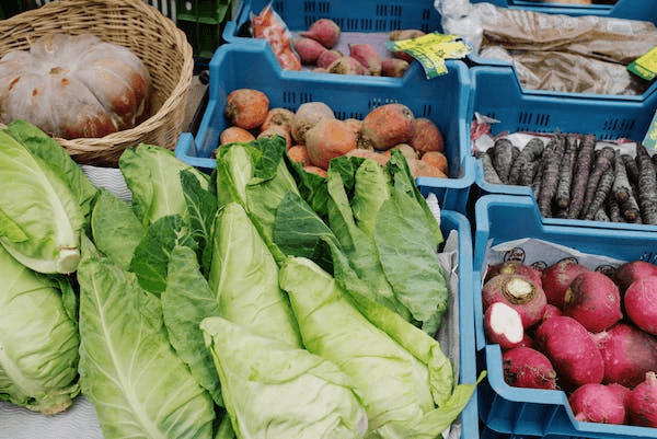 food grade plastics used to display farm produce