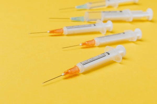 syringe made from two shot molding