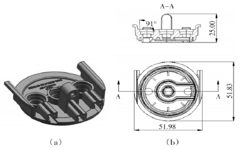 Design of Injection Mould for End Cover of Water Purifier