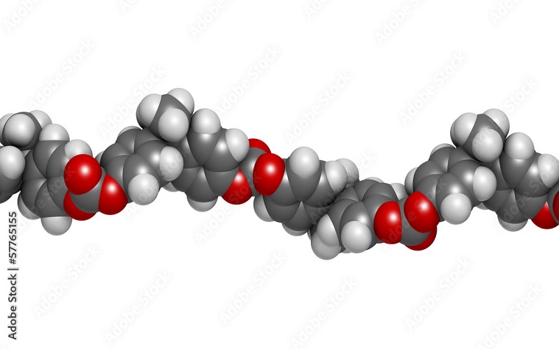 Polycarbonate (PC) plastic, chemical structure