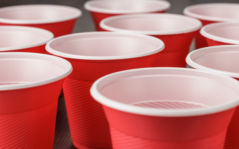 Polylactic Acid plastic water cups