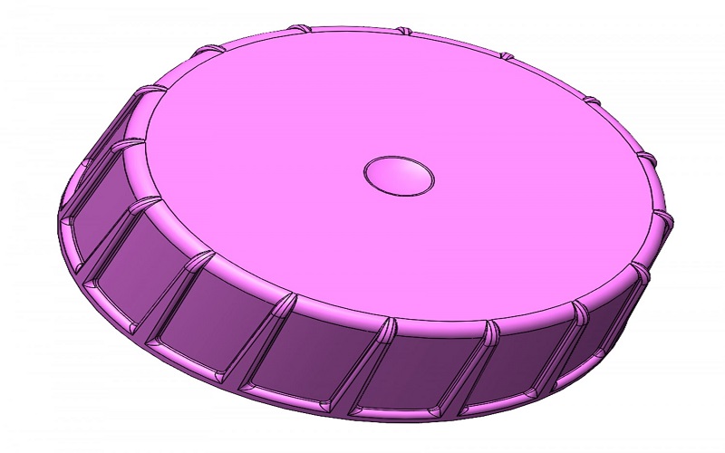 plastic lid mold 3d model