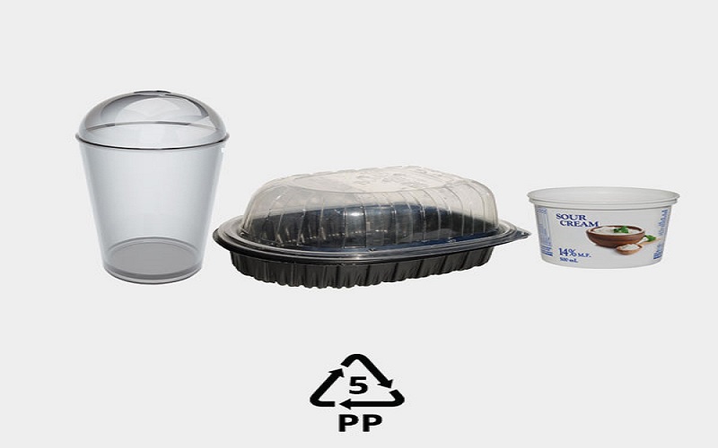 Plastic #5 Polypropylene yogurt-cups