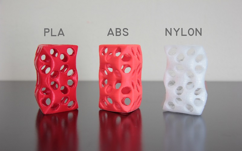 nylon vs abs-3d printing filaments materials