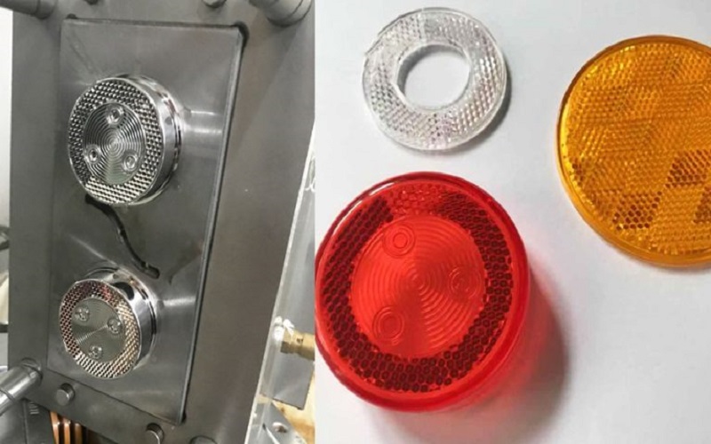 Polycarbonate injection molding warning light