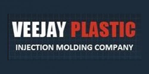 Veejay Plastic Injection Molding Company Logo